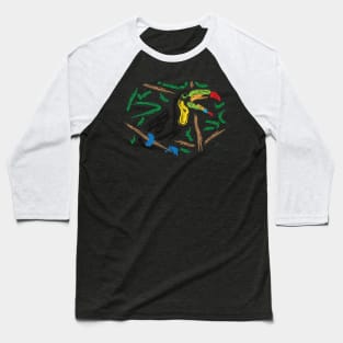 Toucan Artwork Baseball T-Shirt